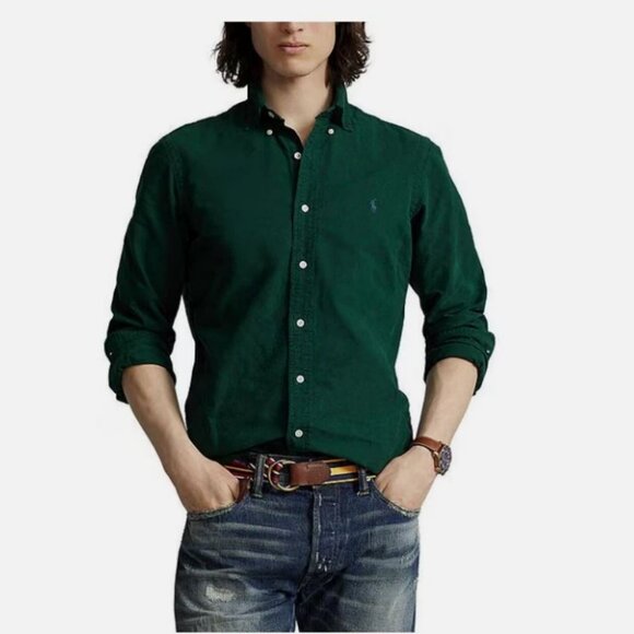 *NWT* RALPH LAUREN POLO LONG SLEEVE CLASSIC FIT BUTTON DOWN SHIRT_GREEN_XL_$125 - Picture 1 of 3